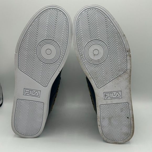 Fila Vulc 13 Wild High Top Sports Sneakers Women Black Cheetah Size 9 - Picture 8 of 9